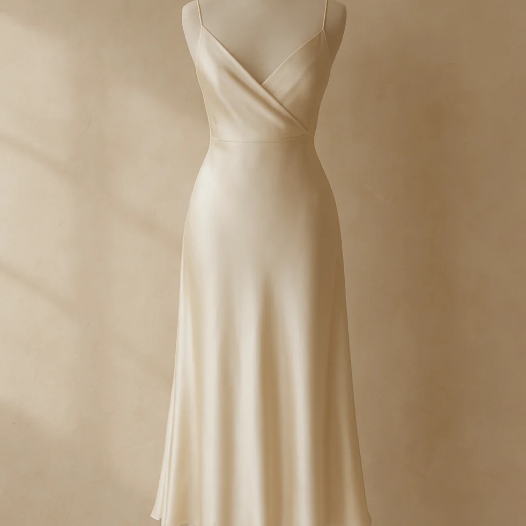 Aura Silk Midi Dress